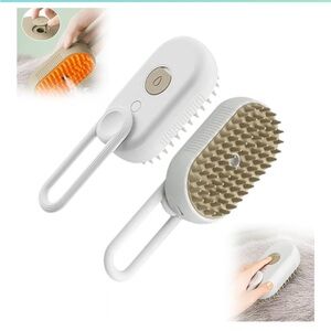3-in-1 Steam Brush for Dogs and Cats New Pet Steam Groomer Massage Brush